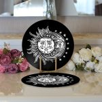 - Supla2li-5001-Gorsel3 - Realhomes Realhomes Güneş Ay Yıldızlı Modern 2'li Yuvarlak Servis Altlığı - Supla Realhomes