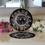 - Supla2li-5006-Gorsel3 - Realhomes Realhomes Özel Tasarım Güneş Ay Motifli Modern 2'li Yuvarlak Servis Altlığı - Supla Realhomes