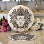 - Supla2li-5012-Gorsel1 - Realhomes Realhomes Dijital Baskılı Özel Tasarım Modern 2'li Yuvarlak Servis Altlığı - Supla Realhomes