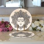 - Supla2li-5012-Gorsel3 - Realhomes Realhomes Dijital Baskılı Özel Tasarım Modern 2'li Yuvarlak Servis Altlığı - Supla Realhomes