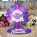 Realhomes Dijital Baskılı Özel Tasarım Modern 2'li Yuvarlak Servis Altlığı - Supla Realhomes