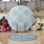 - Supla2li-502-Gorsel1 - Realhomes Realhomes Dijital Baskılı Modern 2'li Yuvarlak Servis Altlığı - Supla Realhomes