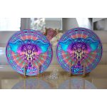 Realhomes Dijital Baskılı Özel Tasarım Modern 2'li Yuvarlak Servis Altlığı - Supla Realhomes