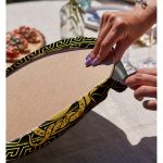 - Supla2li-5034-Gorsel4 - Realhomes Realhomes Özel Tasarım Siyah Zeminde Gold Medusa Modern 2'li Yuvarlak Servis Altlığı - Supla Realhomes