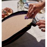 - Supla2li-5046-Gorsel4 - Realhomes Realhomes Siyah Zeminde Gökkuşağı Motifli Uzak Doğu Yoga Desenli Modern 2'li Yuvarlak Servis Altlığı - Supla Realhomes