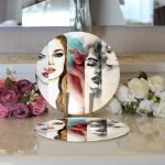 - Supla2li-5074ilk-Gorsel3 - Realhomes Realhomes Fashion Womens Dijital Baskılı Modern 2'li Yuvarlak Servis Altlığı - Supla Realhomes