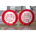 - Supla2li-508-Gorsel2 - Realhomes Realhomes Home Sweet Home Dijital Baskılı Modern 2'li Yuvarlak Servis Altlığı - Supla Realhomes