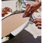 Realhomes Siyah Beyaz Zenci Kadın Motifli Modern 2'li Yuvarlak Servis Altlığı - Supla Realhomes