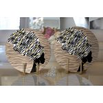 Realhomes Vizon Zeminde Zenci Kadın Tasarımlı Modern 2'li Yuvarlak Servis Altlığı - Supla Realhomes