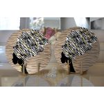 Realhomes Vizon Zeminde Zenci Kadın Tasarımlı Modern 2'li Yuvarlak Servis Altlığı - Supla Realhomes