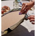 Realhomes Vizon Zeminde Zenci Kadın Tasarımlı Modern 2'li Yuvarlak Servis Altlığı - Supla Realhomes