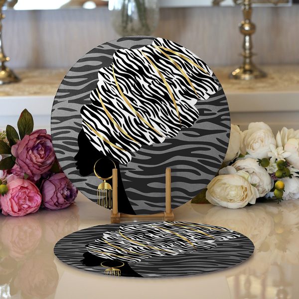 - Supla2li-5100-ayna-Gorsel1 - Realhomes  Realhomes Beyaz Zemin Üzerinde Renkli Deniz Kabuğu Desenli Modern 2'li Yuvarlak Servis Altlığı - Supla Realhomes