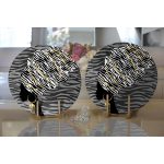 - Supla2li-5100-ayna-Gorsel2 - Realhomes Realhomes Siyah Ve Karamel Zeminde Zenci Kadın Dijital Baskılı Modern 2'li Yuvarlak Servis Altlığı - Supla Realhomes