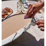 - Supla2li-5103-Gorsel4 - Realhomes Realhomes Karakalem Çizimli Fashion Women Modern 2'li Yuvarlak Servis Altlığı - Supla Realhomes