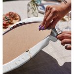 Realhomes Yelpazali Japan Kadın Motifli Modern 2'li Yuvarlak Servis Altlığı - Supla Realhomes