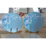 Realhomes Gökyüzü Temalı Ağaç Motifli Modern 2'li Yuvarlak Servis Altlığı - Supla Realhomes