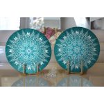 - Supla2li-5124-Gorsel2 - Realhomes  Realhomes Weave Mandala Desenli Modern 2'li Yuvarlak Servis Altlığı - Supla Realhomes