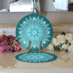 - Supla2li-5124-Gorsel3 - Realhomes  Realhomes Weave Mandala Desenli Modern 2'li Yuvarlak Servis Altlığı - Supla Realhomes