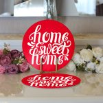 - Supla2li-516-Gorsel3 - Realhomes  Realhomes Home Sweet Home Dijital Baskılı Modern 2'li Yuvarlak Servis Altlığı - Supla Realhomes