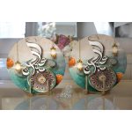 - Supla2li-5167-Gorsel2 - Realhomes Realhomes Dini Motifli Özel Tasarım Dijital Baskılı Modern 2'li Yuvarlak Servis Altlığı - Supla Realhomes