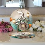 - Supla2li-5167-Gorsel3 - Realhomes Realhomes Dini Motifli Özel Tasarım Dijital Baskılı Modern 2'li Yuvarlak Servis Altlığı - Supla Realhomes