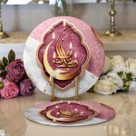 Realhomes Dini Motifli Özel Tasarım Dijital Baskılı Modern 2'li Yuvarlak Servis Altlığı - Supla Realhomes