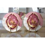 Realhomes Dini Motifli Özel Tasarım Dijital Baskılı Modern 2'li Yuvarlak Servis Altlığı - Supla Realhomes