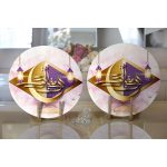 - Supla2li-5169-Gorsel2 - Realhomes  Realhomes Dini Motifli Özel Tasarım Dijital Baskılı Modern 2'li Yuvarlak Servis Altlığı - Supla Realhomes