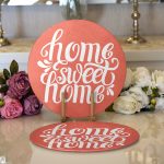 - Supla2li-517-Gorsel1 - Realhomes Realhomes Home Sweet Home Dijital Baskılı Modern 2'li Yuvarlak Servis Altlığı - Supla Realhomes