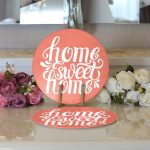 - Supla2li-517-Gorsel3 - Realhomes Realhomes Home Sweet Home Dijital Baskılı Modern 2'li Yuvarlak Servis Altlığı - Supla Realhomes