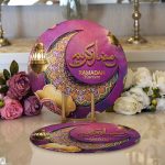 Realhomes Dini Motifli Özel Tasarım Dijital Baskılı Modern 2'li Yuvarlak Servis Altlığı - Supla Realhomes