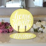 - Supla2li-519-Gorsel3 - Realhomes Realhomes Home Sweet Home Dijital Baskılı Modern 2'li Yuvarlak Servis Altlığı - Supla Realhomes