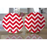 - Supla2li-520-Gorsel2 - Realhomes  Realhomes Modern Zigzag Desenli Dijital Baskılı 2'li Yuvarlak Servis Altlığı - Supla Realhomes