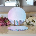 - Supla2li-5216-Gorsel3 - Realhomes  Realhomes Büyüleyici Renklerde Tropikal Yaprak Motifli Özel Tasarım Modern 2'li Yuvarlak Servis Altlığı - Supla Realhomes