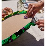 Realhomes Tropik Yapraklar İçerisinde Frida Motifli Dijital Baskılı Modern 2'li Yuvarlak Servis Altlığı - Supla Realhomes