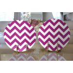 - Supla2li-522-Gorsel2 - Realhomes Realhomes Modern Zigzag Desenli Dijital Baskılı 2'li Yuvarlak Servis Altlığı - Supla Realhomes