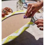 Realhomes Modern Zigzag Desenli Dijital Baskılı 2'li Yuvarlak Servis Altlığı - Supla Realhomes