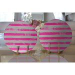 - Supla2li-5237kolaj-Gorsel2 - Realhomes Realhomes Çizgi Kolaj Motifli Modern 2'li Yuvarlak Servis Altlığı - Supla Realhomes