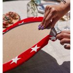 Realhomes Modern Yıldız Desenli Dijital Baskılı 2'li Yuvarlak Servis Altlığı - Supla Realhomes