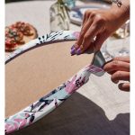 Realhomes Sulu Boya Yaprak Motifli Dijital Baskılı Modern 2'li Yuvarlak Servis Altlığı - Supla Realhomes