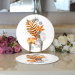 - Supla2li-5278-Gorsel3 - Realhomes  Realhomes Kuru Yaprak Desenli Modern 2'li Yuvarlak Servis Altlığı - Supla Realhomes