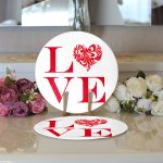 - Supla2li-534-Gorsel3 - Realhomes Realhomes Aşk Temalı Dijital Baskılı Modern 2'li Yuvarlak Servis Altlığı - Supla Realhomes