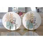 - Supla2li-5342-Gorsel2 - Realhomes  Realhomes Antik Yunan Tanrısı RealHomes Özel Tasarım Modern 2'li Yuvarlak Servis Altlığı - Supla Realhomes