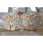 Realhomes Botanik Portre Basklı Modern 2'li Yuvarlak Servis Altlığı - Supla Realhomes