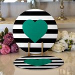 - Supla2li-537-1-Gorsel1 - Realhomes  Realhomes Özel Tasarım Dijital Baskılı Modern 2'li Yuvarlak Servis Altlığı - Supla Realhomes