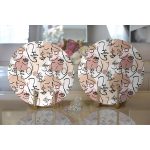 - Supla2li-5379-Gorsel2 - Realhomes Realhomes Botanik Portre Dijital Baskılı Özel Tasarım Modern 2'li Yuvarlak Servis Altlığı - Supla Realhomes