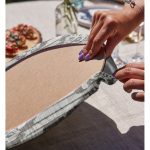 Realhomes Kot Zemin Temalı Çiçek Motifli Dijital Baskılı Modern 2'li Yuvarlak Servis Altlığı - Supla Realhomes