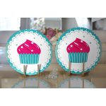 - Supla2li-54-Gorsel2 - Realhomes Realhomes Cup Cake Desenli Dijital Baskılı Modern 2'li Yuvarlak Servis Altlığı - Supla Realhomes