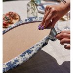 - Supla2li-5404-Gorsel4 - Realhomes  Realhomes Gri Kot Zemin Üzerinde Kristal Taneleri Motifli Modern 2'li Yuvarlak Servis Altlığı - Supla Realhomes