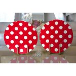 Realhomes Puantiyeli Dijital Baskılı Modern 2'li Yuvarlak Servis Altlığı - Supla Realhomes